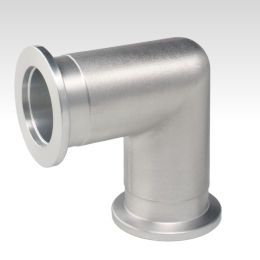 Flanschanschluss / 90°-Winkel / Vakuum / Aluminium
