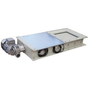 Plattenschieber / elektrisch / Steuerung / für Granulat