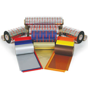 Thermotransferband für Strichcodedrucker / für Etikettendrucker / Harz / auf Wachs Basis