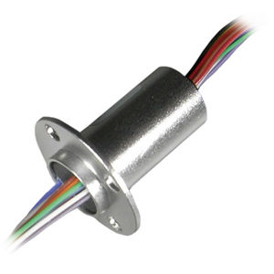 elektrischer Schleifring / Metall / mit Goldkontakten / Flansch