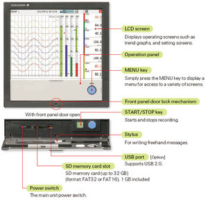 papierloser Recorder / RTD / einbaufähig / mit Touchscreen