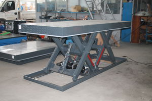 Tandem-Scheren-Hubtisch / hydraulisch / stationär / Schwerlast
