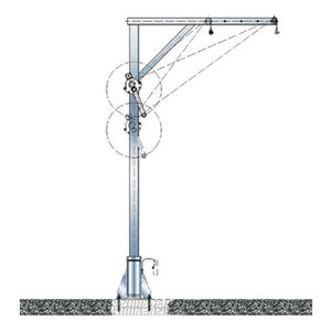 Säulenausleger / mit Winde / Edelstahl