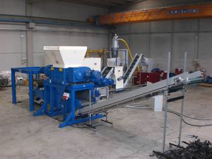 Mühlenanlage mit Reißwolf / für Metall / automatisch