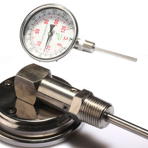 Bimetall-Thermometer / analog / zum Einschrauben / Edelstahl
