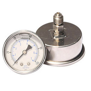 Naßläufer-Manometer / Rohrfeder mit Flüssigkeitsfüllung / für Öl / für Seefahrtanwendungen