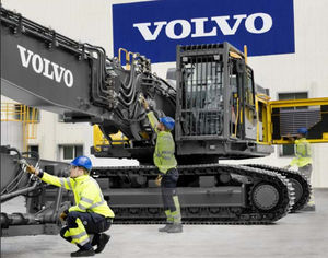 Bagger / großen Abmessungen / Abbruch / auf Raupen / Diesel