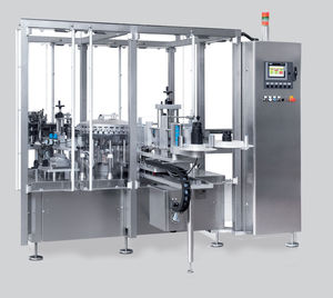 automatische Etikettiermaschine / hohe Drehzahl / drehbar / für Seitenauftrag