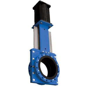 Plattenschieber / hydraulisch gesteuert / zum Absperren / für Schlamm