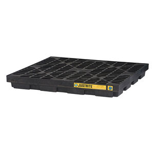 Polyethylen-Boxpalette / für Materialumschlag / für Fässer / modular