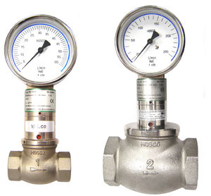 Taumelscheiben-Durchflussmesser / für Flüssigkeiten / Edelstahl / Inline