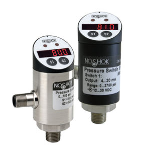 Druckschalter für Flüssigkeiten / elektronisch / mit Digitalanzeige
