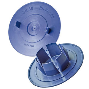 runder Stopfen / gewindelos / Nylon / Flansch