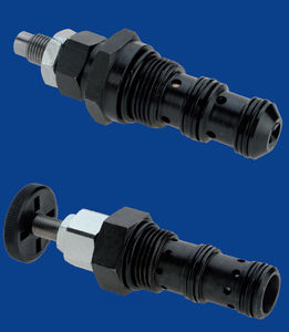 hydraulisch gesteuertes Ventil / Durchsatzkontrolle / für Öl / Patronen