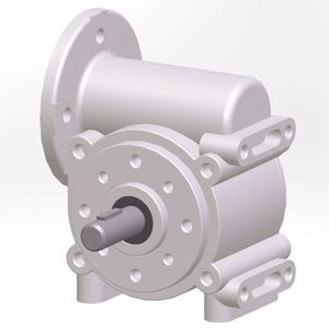Schneckengetriebe / Winkelumlenkung / einstufig / für Motor