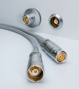 Datensteckverbinder / Koaxial / DIN / Push-Pull