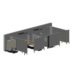 Lichtbogenschweiß Roboterzelle / für Bearbeitungszentrum