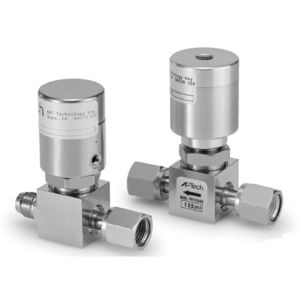 Membranventil / Absperr / Edelstahl / für hochreine Fluide