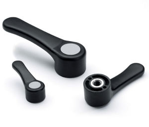 Stahlklemmhebel / mit Kunststoffgriff / Technopolymer / mit Gewindeeinsatz