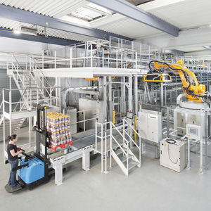 Schichtpalettierer / für Flaschen / automatisch