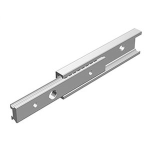 überdehnbare Gleitschiene / teleskopisch / Aluminium / einfach