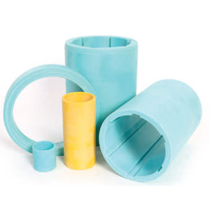 zylinderförmiges Gleitlager / Verbundwerkstoff / PTFE / Synthetikfaser
