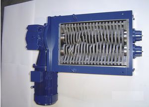 Zweiwellenschredder / für medizinische Abfälle / Glas / für PET-Flaschen