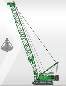 Kran auf Raupen / Gitter / für Baustellen / für unterirdische Arbeiten