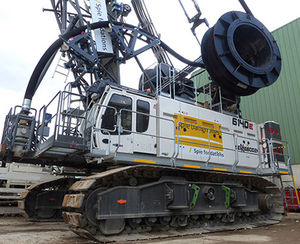 Kran auf Raupen / mit Ausleger / für Baustellen / hydraulisch