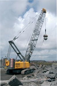 Kran auf Raupen / Gitter / für Baustellen / hydraulisch