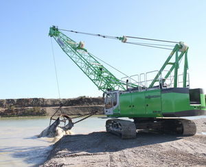 Kran auf Raupen / Gitter / für Baustellen / hydraulisch