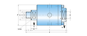 Drehdurchführung für Öl / für Wasser / für Nahrungsmittelanwendung / Hochdruck