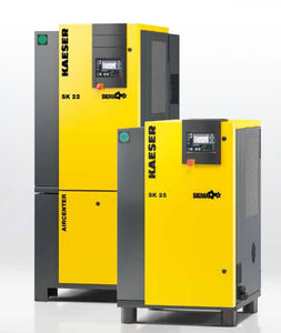 Luftkompressor / stationär / elektrisch / Schrauben