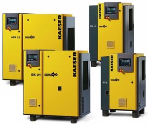 Luftkompressor / transportierbar / elektrisch / Schrauben