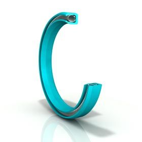 gefederte Dichtung / kreisförmiger Querschnitt / aus Elastomer / Stangen