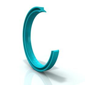 Schaber-Dichtung / V-Ring / Gummi / für Hydraulikmedien