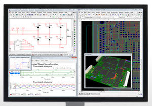 Software für Projektentwicklung / Simulations für elektronische Schaltkreise / Leiterplatten / Prozess