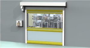 Roll-Tor / Reinraum / industriell / selbstreparierende