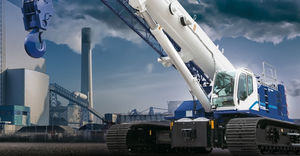 Kran auf Raupen / mit Ausleger / für Baustellen / hydraulisch