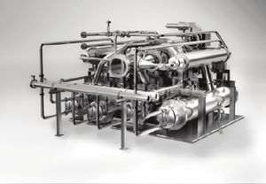 Luftkompressor / Gas / stationär / elektrisch