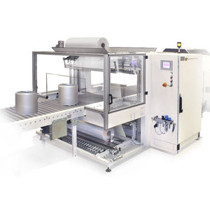 automatische Schrumpffolienverpackungsmaschine / für Spulen / für Glasflaschen / Schwerlast