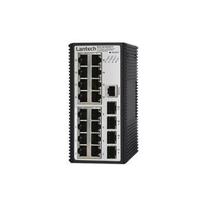 Ethernet-Switch / PTPv2 / managed / 20 Ports / DIN-Schienen