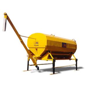 horizontaler Silo / mit Extraktor / zum Wiegen / Zement