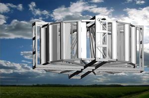 Vertikalachsen-Windkraftanlage