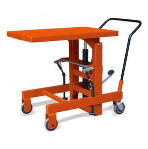 Scherenhubtisch / Balg / hydraulisch / Fuß