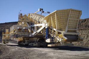 Backenbrechanlage / mobil / auf Raupen