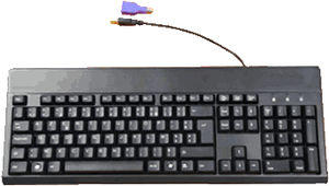 Büro-Tastatur / mit mechanischen Tasten / Azerty / USB