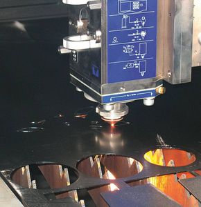 Laserschneidkopf / Kassettenwechselsystem