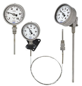 Thermometer / Gasdruck mit Schaft / analog / Eintauchfühler / Edelstahl
