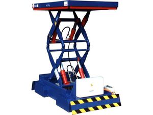 Doppelscheren-Hubtisch / hydraulisch / mobil